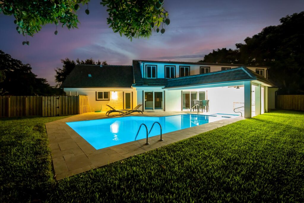 Twilight dusk real estate photo shoot, Fort Lauderdale, Florida